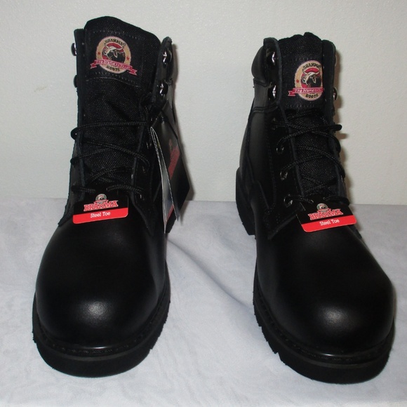 🥾WIDE WIDTH -  STEEL TOE SLIP RESISTANT WORK BOOT - Picture 2 of 8